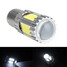 Reversing 1156 BA15S P21W Car White LED Tail COB 11W Brake Light Bulb - 1