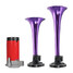 12V Ultra Loud Air Horn Kit Color Metal Four Car Double - 1