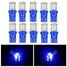 10 pcs Bulb Reading Blue LED 5630 10SMD Door Side T10 Maker Light Car License Plate - 1