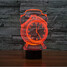 Novelty Lighting Decoration Atmosphere Lamp Clock 3d Christmas Light 100 Touch Dimming - 2