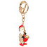 Santa Rhinestone Purse Bag Head Key Chain Ring Metal Car Pendant Keychain - 1