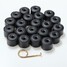 17MM Caps Covers 20pcs Plastic with Hook Bolt Nut HUB fit for VW Wheel - 7