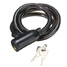 Spiral Security Lock Cycling Bicycle 1M Steel Cable Motorcycle Bike with 2 Keys Chain - 2