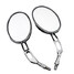 10mm Round Rear View Mirrors Chrome Motorcycle - 1