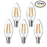 Kwb 4w Warm White Edison C35 Ac 220-240 V Cob 5 Pcs E14 - 1