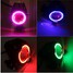 High Low Beam 4 Color LED Red Angel Eyes Fog Spot Headlights - 5