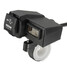 USB 12V Power Adapter Waterproof Motorcycle Dual USB Charger Socket Voltmeter - 1