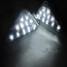 1Pair LED Turn Signal Light Triangle Motorcycle Universal Flush Mount - 9