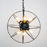 Painting Metal 60w Pendant Light Living Room Retro Globe E26 - 1