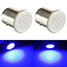 Blue 1157 BAY15D 12V 2 X 12 SMD Bulbs COB Parking Light Car Brake - 1