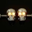 4pcs 12V Indicator Lamp Motorcycle Skull Skeleton Head 0.5W Turn Signal Light - 2