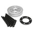 Motor Mount DIY Tooth Parts Pulley Kit 80mm Wheels - 1