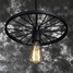 Retro Wrought Iron Lamps Chandeliers American Loft Pendant Restaurant Bar Industrial Style - 3