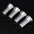 4 X Wheel Tyre Valve Caps Chrome 20mm Covers Stem 27mm Silver Alloy - 7