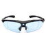 Eyewear Night Unisex With 4 Semi Lenses Driving Rimless Oval Glasses Goggles UV400 Sunglasses - 3