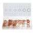 Line Flat Copper Brake Ring Sump Solid Box Oil Washer Case Assortment - 3
