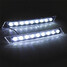 Daytime Running Driving Lights White DRL Turn Signal LED 9LED - 6