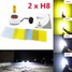 DIY Fog Headlight 20W Car Canbus Play H8 2000LM Color LED 2 X - 2
