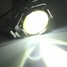Waterproof Motorcycle LED Foglight Spot Headlight Angel Eyes 2Pcs Lamp U7 Silver Body - 8