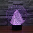 Led Night Light Touch Dimming Novelty Lighting Colorful 100 3d Snow Christmas Light - 7