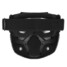 Motorcycle Bike Clear Lens Helmet Face Mask Shield Goggles Detachable Modular - 6