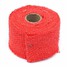 Header Strips Red Shields Heat Insulation Turbo 4.5m Metal Exhaust Pipe Wrap - 2