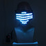 Festival LED 7 Colors Wireless Control Halloween Costume Face Mask Party - 12
