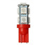 Car LED 1PC T10 Lamp DC 12V Bulb Light Red 5050 9SMD - 1