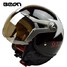 Half Face Helmet Motorcycle Air Force Pilot Harley BEON Jet - 9