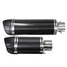 Carbonfiber Exhaust Muffler Pipe Style Short Universal Motorcycle 38-51mm Silencer Long - 4