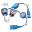 High Power LED Headlight Kit Beam Light H13 H4 H7 H11 9005 9006 Car White 48W Pair - 11
