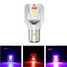12-24V Light Bulb Lamp Hi Lo Front BA20D 3 Colors Motorcycle 1000LM 10W Beam COB LED Headlight - 1