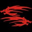 11x14cm Motorcycle Car Sticker 5 Colors Dragon Reflective Decals Fashion - 3