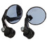 Universal Motorcycle HandleBar Black Rear View Mirror CNC - 5