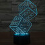 Three Led Illusion 100 Night Light Table Lamp 3d Mens - 3