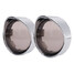 Visor Chrome Kit Turn Signal Harley Smoked Lens Ring - 1