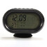Monitor Car Voltmeter 12V Vehicle Digital Thermometer Alarm LCD - 1