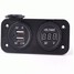 Socket Dual USB Charger Adapter Motorcycle Auto Voltmeter - 4