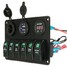 USB Charger Socket LED Rocker Switch Panel Circuit Car Boat Marine Breaker Laser - 4