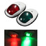 Navigation Green Pair 12V Bow Marine Lights LED Red 10W Side - 1