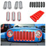 Grille Front Mesh Grill Insert Cover Kit Jeep Wrangler JK - 1