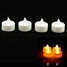 Led Yellow 4 Pcs Light Round Candle Style Twinkle Flame - 2