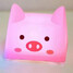 Led Night Light Pink Creative Usb Rechargable Cartoon Touch - 1