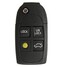 Keyless Case Volvo Remote Car Key Cover Fob Flip Key Shell 4 Button - 4
