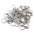 Ring Keyfob Keychain Swivel Key Rings Craft 50pcs DIY Tone Metal Silver - 2