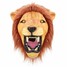 Halloween Animal Lion Rubber Latex Costume Creepy Mask Angry - 1