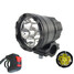 Black Blue Waterproof 3000LM Headlamp Gold 30W Universal Red Motorcycle LED Headlight 12-24V - 10
