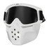 Detachable Modular Face Mask Shield Goggles Motorcycle Helmet - 2