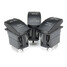 Front Rear Light 3pcs 5-Pins Push Backlit Laser LED Rocker Switch - 4