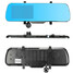 Car DVR Rear View Mirror Front Rear Inch 1080P HD Camera Recorder Dual Lens - 1